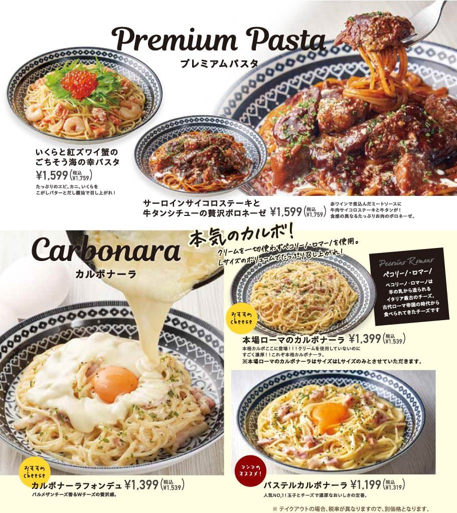 パステルイタリアーナメニュー引用５