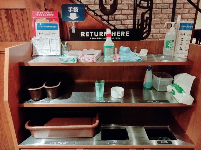 シェーキーズ片付け場