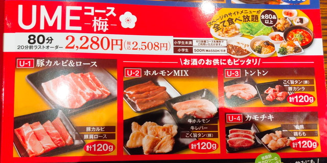 安楽亭ピタ放題メニュー１３