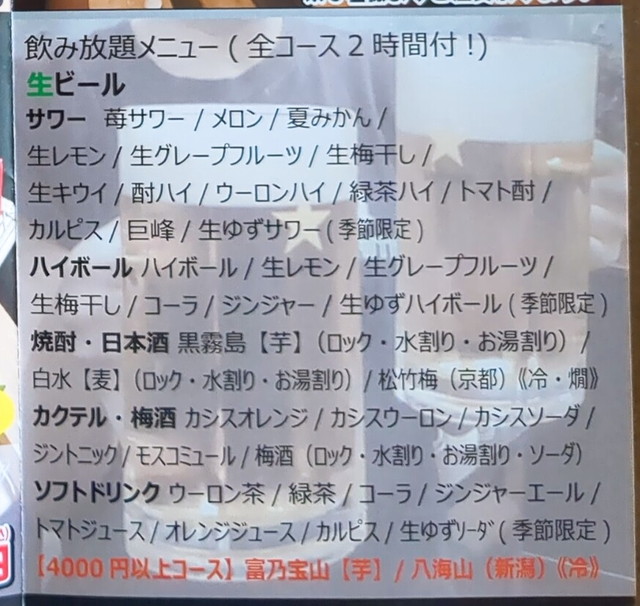 ちばちゃん飲み放題