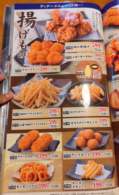 いっちょうおつまみメニュー１１