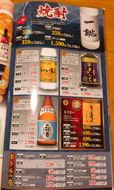 いっちょうドリンクメニュー６