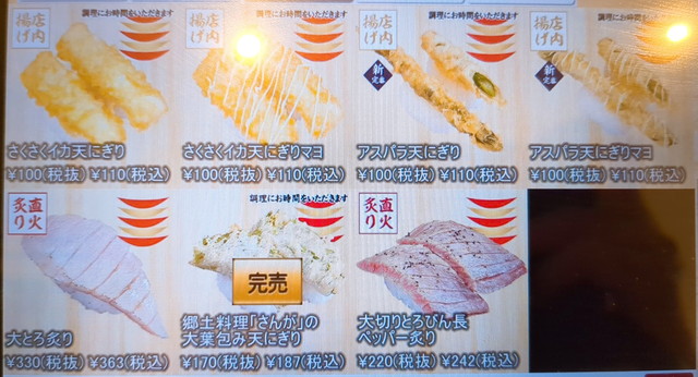 かっぱ寿司メニュー２１
