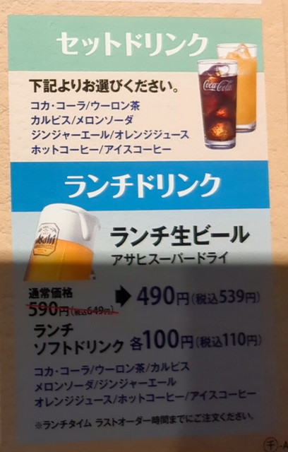 くいどんランチメニュー７