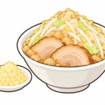 二郎系ラーメンのニンニクを表すイラスト