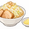 二郎系ラーメンのショウガを表すイラスト