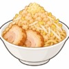 二郎系ラーメンの無料トッピングを表すイラスト