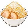 二郎系ラーメンのタマネギを表すイラスト