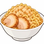 二郎系ラーメンのヤサイ抜きを表すイラスト