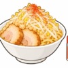 二郎系ラーメンの一味唐辛子を表すイラスト