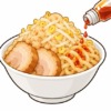 二郎系ラーメンのラー油を表すイラスト
