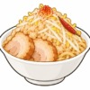 二郎系ラーメンの唐辛子を表すイラスト
